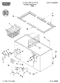 SECTION Diagram and Parts List for RH1599REW03  Roper Freezer