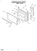 FREEZER DOOR, LIT/OPTIONAL Diagram and Parts List for KTRP20MDAL01  Whirlpool Refrigerator