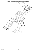 ESCUTCHEON AND CONTROL PARTS Diagram and Parts List for 4KPCB148SPM1  KitchenAid Blender