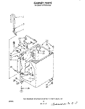CABINET Diagram and Parts List for LA5580XPW0  Whirlpool Washer