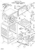 LINER Diagram and Parts List for KTHD18KEAL01  Whirlpool Refrigerator