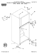 CABINET Diagram and Parts List for RT14DKXFW01  Roper Refrigerator