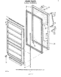DOOR , LIT/OPTIONAL Diagram and Parts List for EV160FXKW0  Whirlpool Freezer