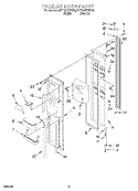 FREEZER DOOR Diagram and Parts List for KSFS20QEAL1  KitchenAid Refrigerator