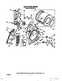 SECTION Diagram and Parts List for TEDL660WN0  Whirlpool Dryer