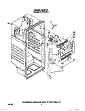 LINER Diagram and Parts List for RT14CKXVW12  Roper Refrigerator
