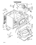 CABINET Diagram and Parts List for KGYE560WPL0  KitchenAid Dryer