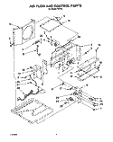 AIR FLOW AND CONTROL Diagram and Parts List for R1013  Whirlpool Air Conditioner