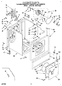 SECTION Diagram and Parts List for CE2950XYN1  Whirlpool Dryer