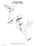 AIR FLOW PARTS Diagram and Parts List for GSC25C4EYB02  Whirlpool Refrigerator