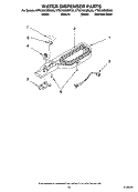 WATER DISPENSER PARTS, OPTIONAL PARTS Diagram and Parts List for KTRC22EMSS03  KitchenAid Refrigerator