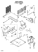 UNIT PARTS Diagram and Parts List for ET8WTEXMQ02  Whirlpool Refrigerator
