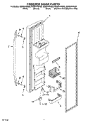 FREEZER DOOR PARTS Diagram and Parts List for GS2SHAXNB02  Whirlpool Refrigerator