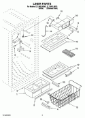 LINER PARTS Diagram and Parts List for EL7JWKLMQ03  Whirlpool Refrigerator