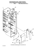 REFRIGERATOR LINER PARTS Diagram and Parts List for KSC23C9EYB02  KitchenAid Refrigerator
