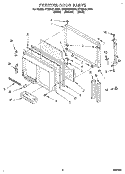 FREEZER DOOR Diagram and Parts List for ET25DQLDN01  Whirlpool Refrigerator