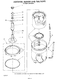 AGITATOR, BASKET AND TUB Diagram and Parts List for LA5578XSW1  Whirlpool Washer