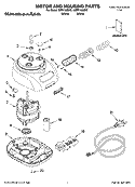 Part Location Diagram of W10451329 Whirlpool Food Processor Power Cord