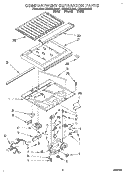 COMPARTMENT SEPARATOR Diagram and Parts List for ET25DKXDB01  Whirlpool Refrigerator