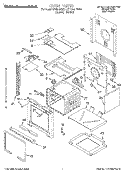 OVEN Diagram and Parts List for KEBI141DBL1  KitchenAid Wall Oven
