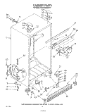 CABINET Diagram and Parts List for KFRF19MSWHY1  KitchenAid Refrigerator