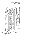 FREEZER DOOR Diagram and Parts List for ED20ZKXAN02  Whirlpool Refrigerator