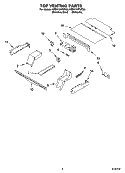 TOP VENTING PARTS, OPTIONAL PARTS Diagram and Parts List for KEBV107PMT00  KitchenAid Wall Oven