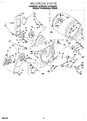 SECTION Diagram and Parts List for LEC7848DZ0  Whirlpool Dryer