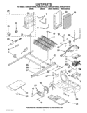 UNIT PARTS Diagram and Parts List for KSRG25FVWH06  KitchenAid Refrigerator