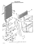 UNIT Diagram and Parts List for RT16DKXVW10  Roper Refrigerator