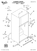 CABINET, LITERATURE Diagram and Parts List for ET9FTKXKT01  Whirlpool Refrigerator