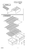 SHELF, OPTIONAL Diagram and Parts List for ST14CKXHW00  Whirlpool Refrigerator