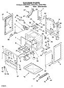 CHASSIS PARTS Diagram and Parts List for KERI201PBL3  KitchenAid Range