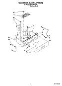 CONTROL PANEL PARTS Diagram and Parts List for KUIC18NNTS0  KitchenAid Ice Maker