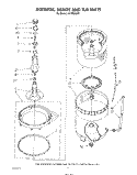 AGITATOR, BASKET AND TUB Diagram and Parts List for LA7780XSW1  Whirlpool Washer