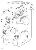 ICE MAKER, OPTIONAL Diagram and Parts List for KSRB25FHBL00  KitchenAid Refrigerator