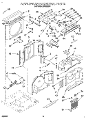 AIRFLOW AND CONTROL Diagram and Parts List for ACE082XD1  Whirlpool Air Conditioner