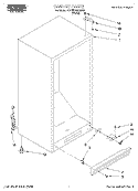 CABINET Diagram and Parts List for RV15EFRAW00  Roper Freezer
