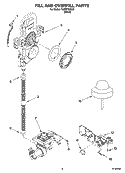 FILL AND OVERFILL PARTS Diagram and Parts List for TUD8750SD0  Estate Dishwasher