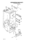 REFRIGERATOR LINER Diagram and Parts List for 6ED25RQXWW01  Whirlpool Refrigerator