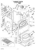 SECTION Diagram and Parts List for KEYS855JE1  KitchenAid Dryer