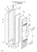 FREEZER DOOR Diagram and Parts List for KSSS48QHX00  KitchenAid Refrigerator