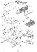 UNIT Diagram and Parts List for RT18DKXBW00  Roper Refrigerator