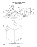 TOP AND CABINET , LITERATURE AND OPTIONAL Diagram and Parts List for LA5550XPW7  Whirlpool Washer