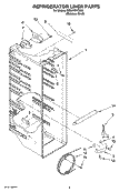 REFRIGERATOR LINER PARTS Diagram and Parts List for ED2JVEXTS00  Whirlpool Refrigerator