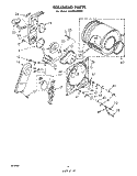 SECTION Diagram and Parts List for LE5790XMW0  Whirlpool Dryer