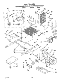 UNIT Diagram and Parts List for GD5SHGXKB02  Whirlpool Refrigerator