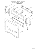 CONTROL PANEL Diagram and Parts List for SF3020EEW0  Whirlpool Range