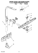UPPER WASH AND RINSE PARTS Diagram and Parts List for KUDT03STSS0  KitchenAid Dishwasher