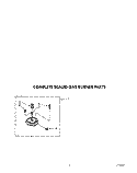 COMPLETE SEALED GAS BURNER Diagram and Parts List for KGCT305TAL2  KitchenAid Cooktop